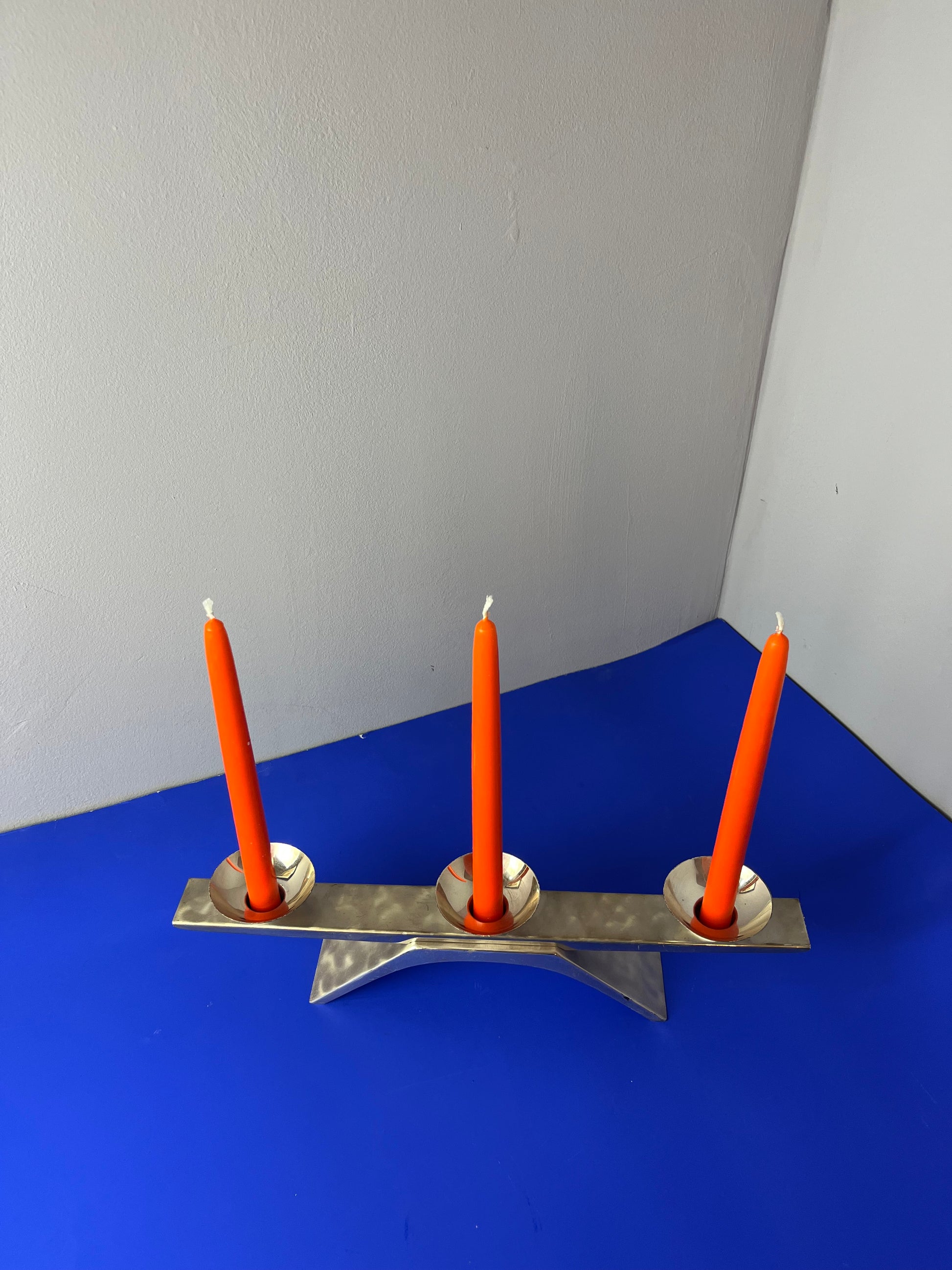 Kerzenständer versilbert von Kurt Radtke für WMF Ikora