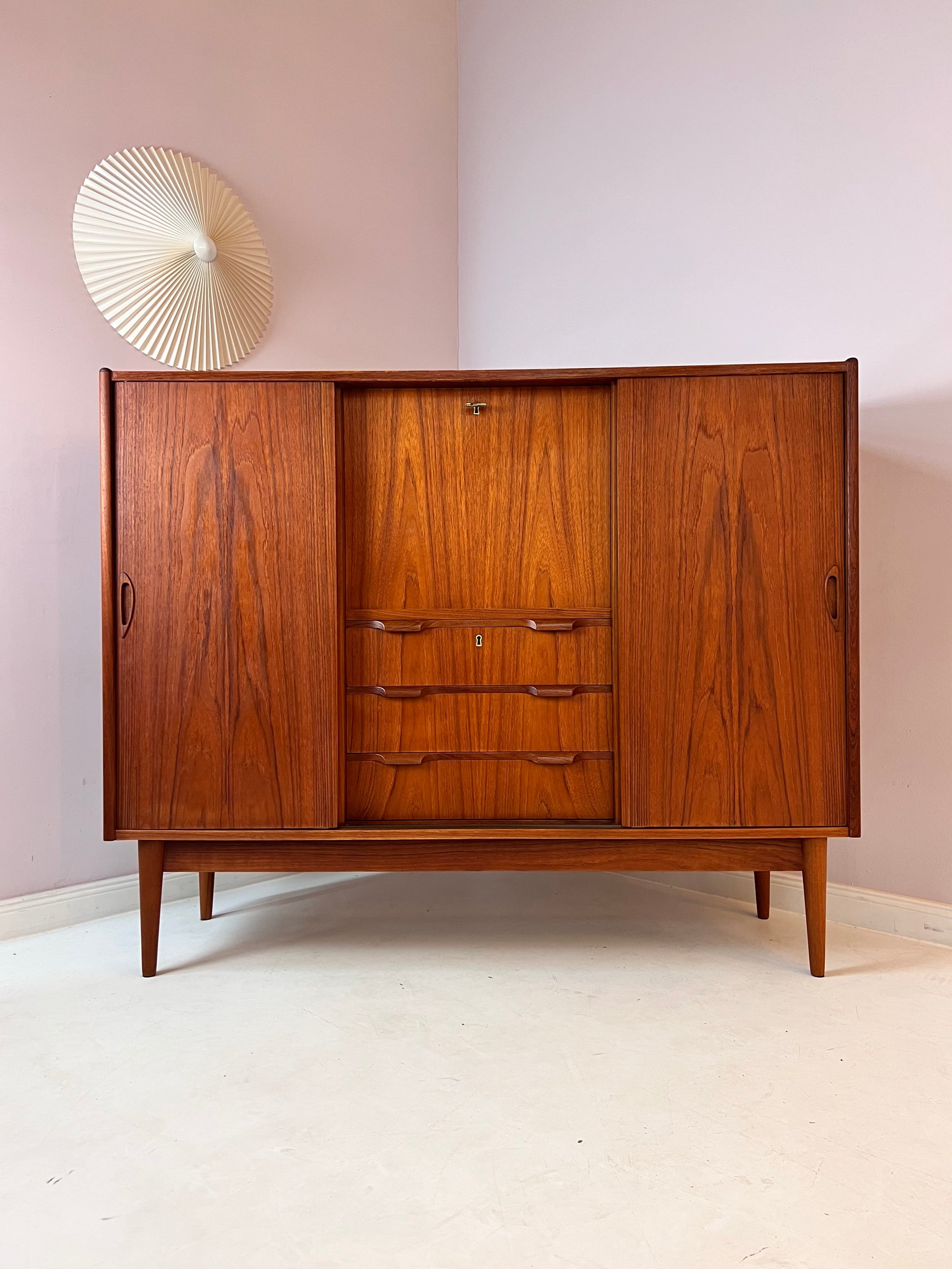 Highboard Teak von Tibergaard aus Dänemark