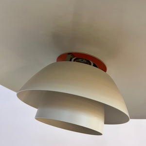 Lamellenlampe PH4 weiß von Poul Henningsen für Louis Poulsen