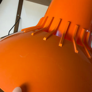 Hängelampe Solar orange Kunststoff von Svend Middelboe für Nordisk Solar