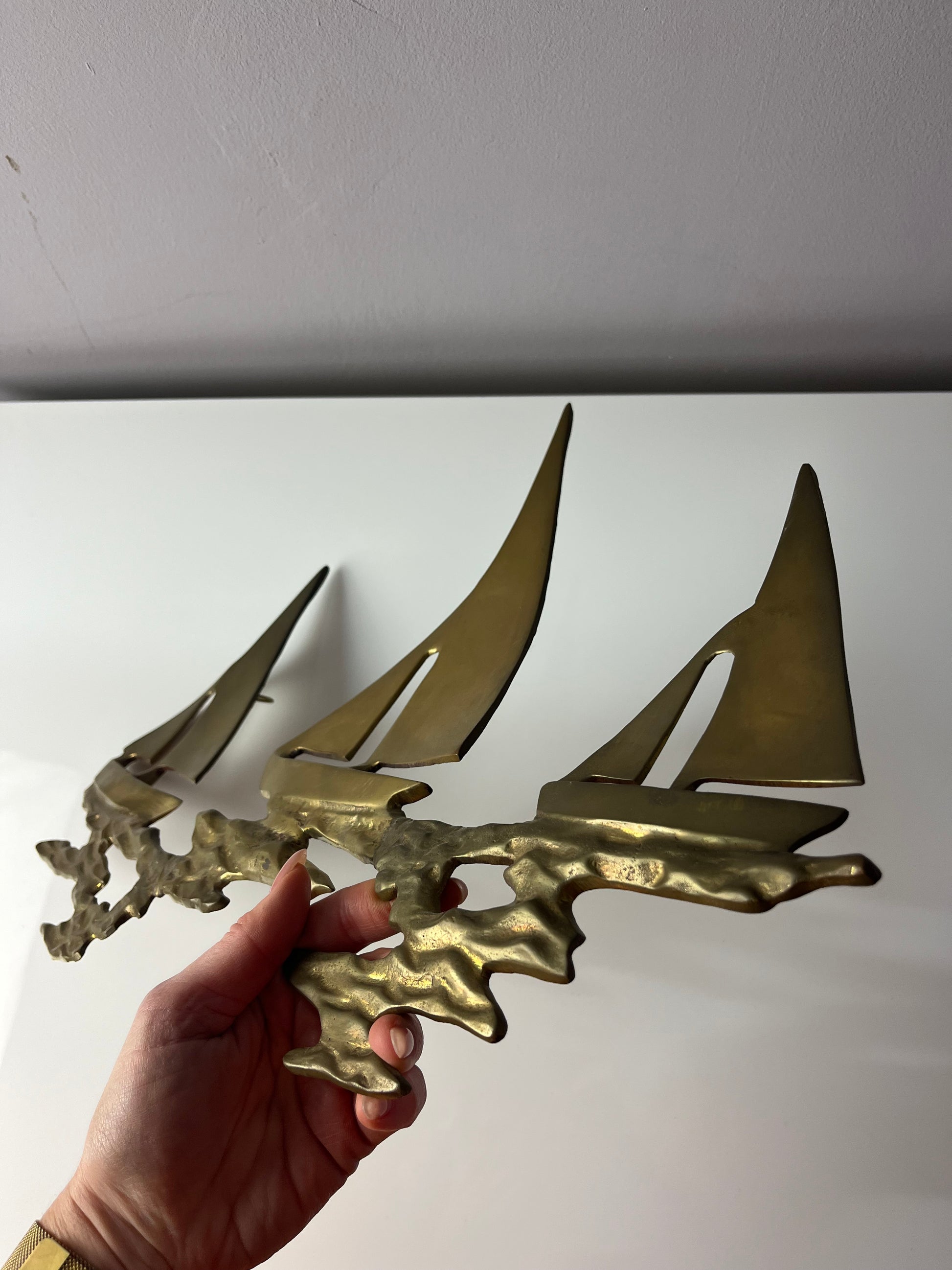 Wanddeko Schiffe Messing aus Dänemark