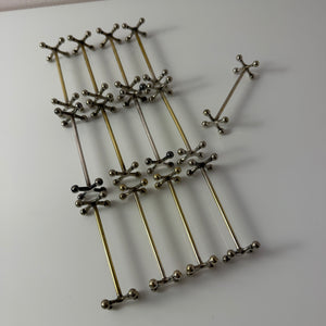Set: 13x Besteckablage versilbert