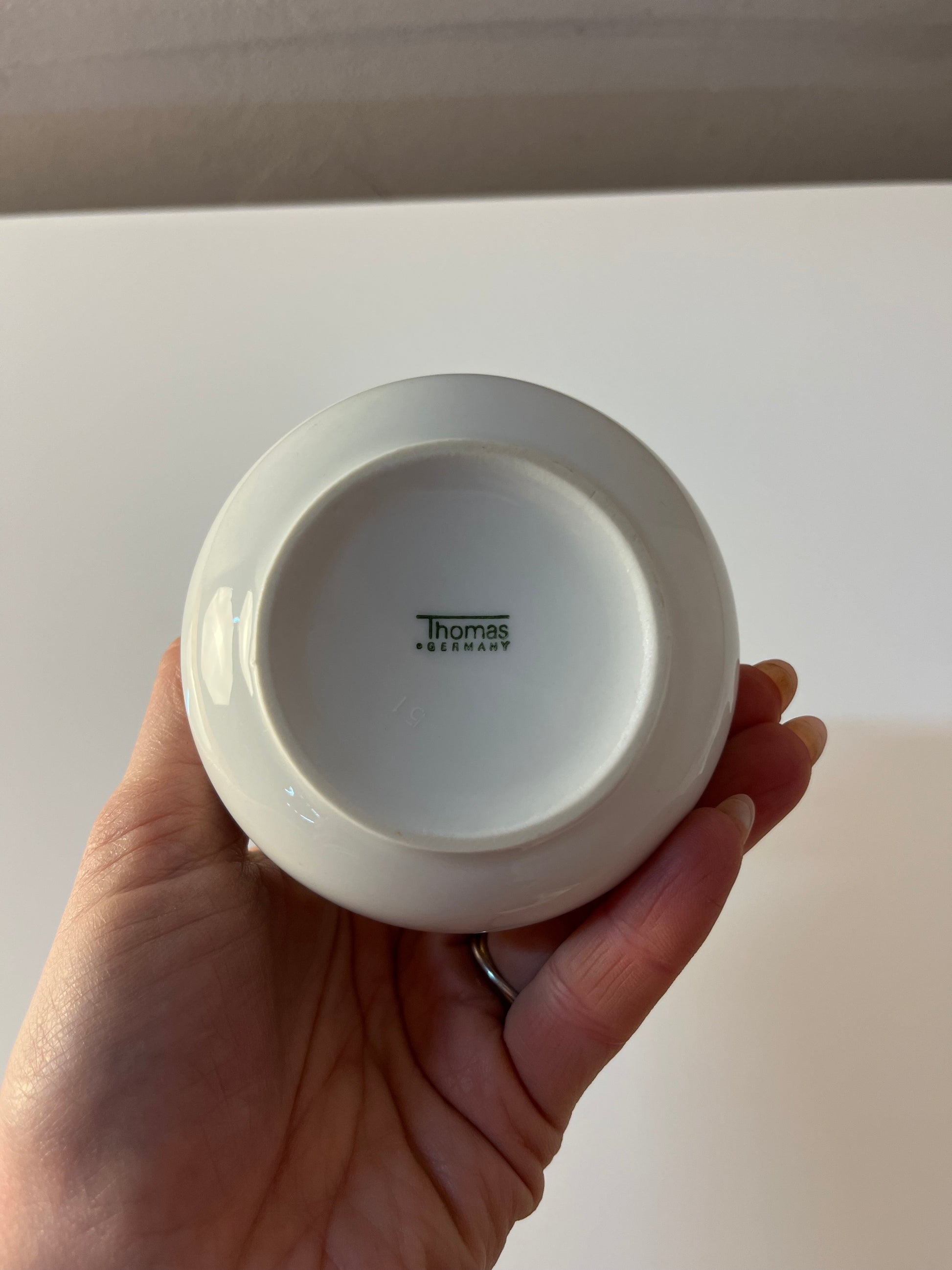 Set: Zucker & Milchkännchen Kiruna Garden weiß blau von Tapio Wirkkala für Thomas