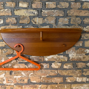 Halbrunde Garderobe Teak von Lysgaard Møbler