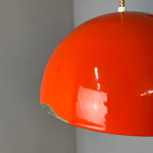 Hängelampe Flowerpot VP1 orange von Verner Panton für Louis Poulsen