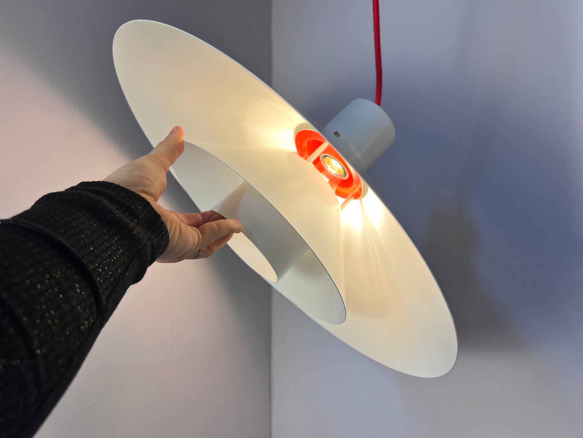 Lamellenlampe Trapez von Christian Hvidt für Nordisk Solar