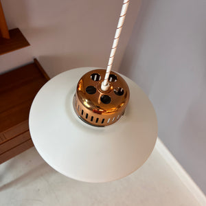 Hängelampe Opal & Kupfer Dänemark