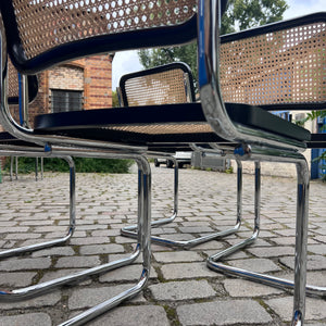 Set: 4x Freischwinger Wiener Geflecht