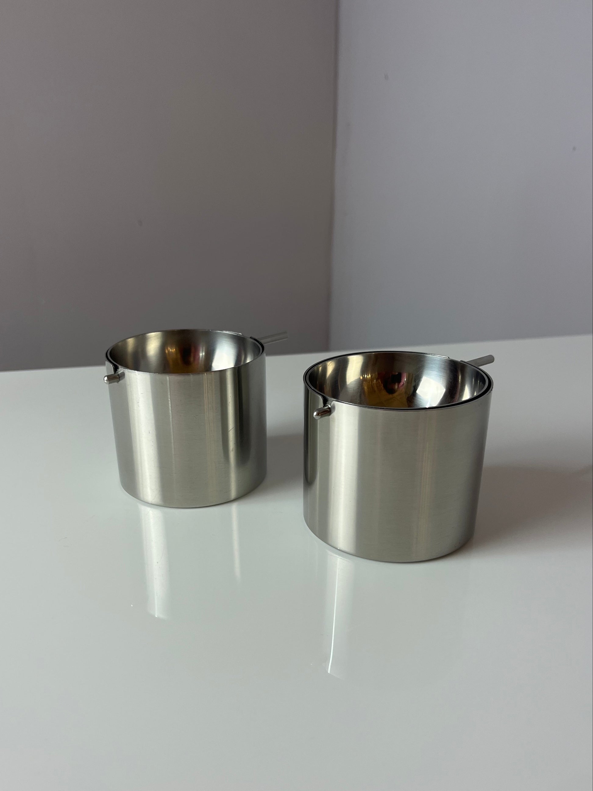 Aschenbecher Edelstahl von Arne Jacobsen für Stelton