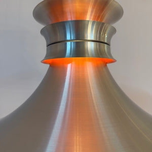 Hängelampe silber orange aus Dänemark