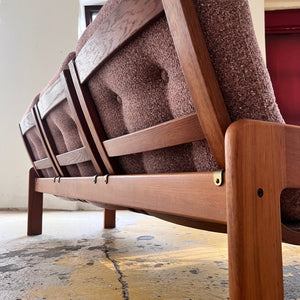 Set: Sofa mit Hocker mauve von Yngve Ekström für Swedese