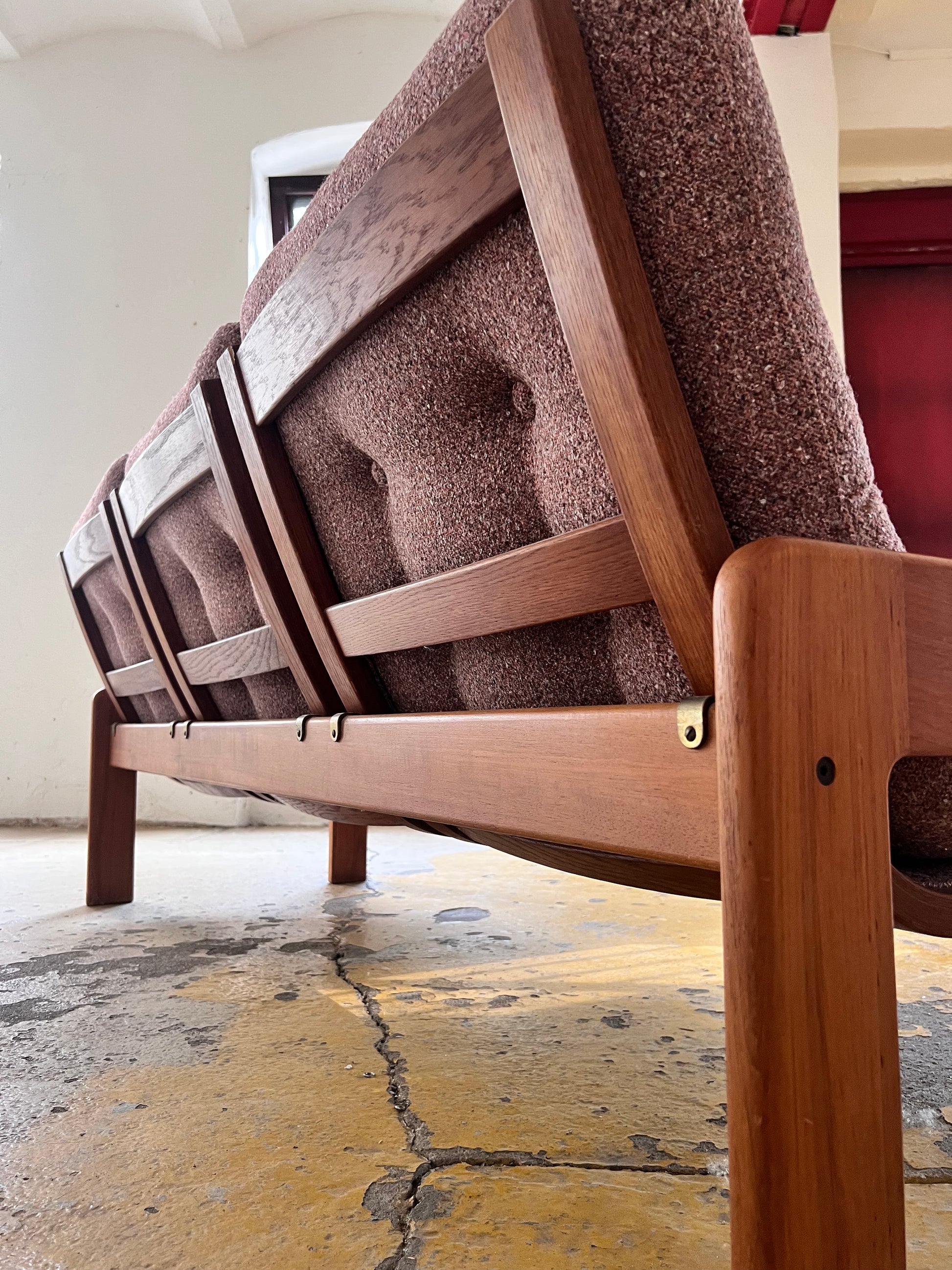 Set: Sofa mit Hocker mauve von Yngve Ekström für Swedese
