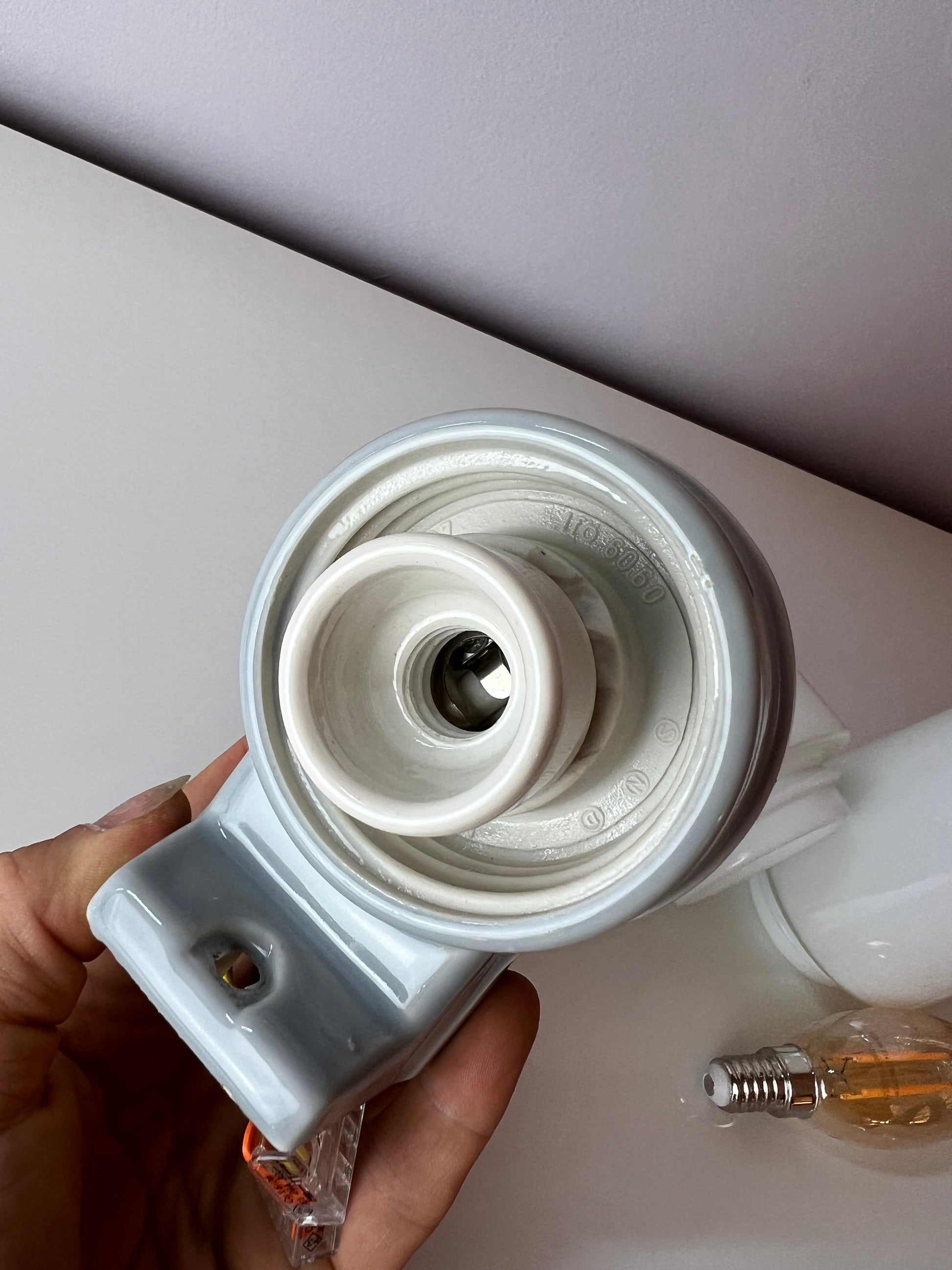 Wandlampe grau von Sigvard Bernadotte für Ifö