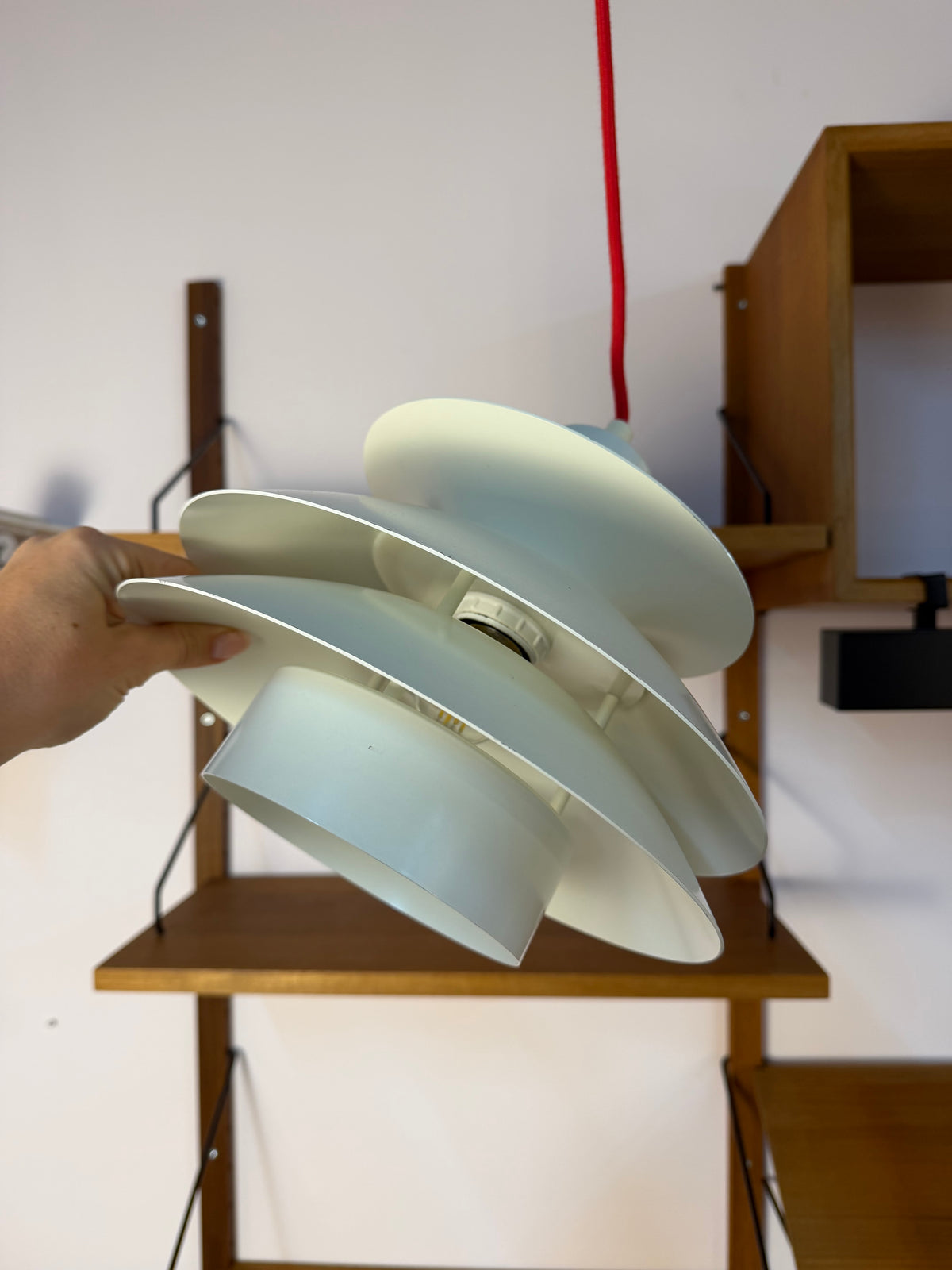 Lamellenlampe weiß aus Dänemark