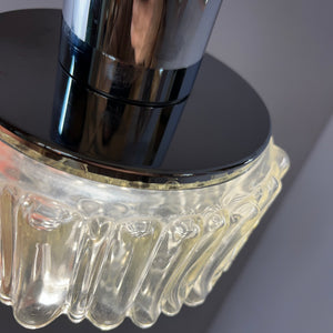 Pendelleuchte Modell P105 Klarglas Chrom von STAFF