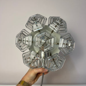 Wandlampe Eiskristall von VEB Kristallleuchtenbau Ebersbach