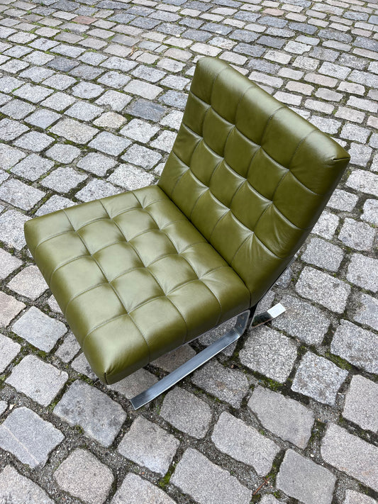 Konferenzsessel Chrom & Kunstleder von Rudolf Horn