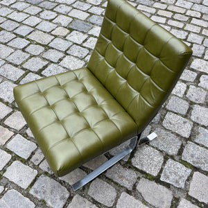 Konferenzsessel Chrom & Kunstleder von Rudolf Horn