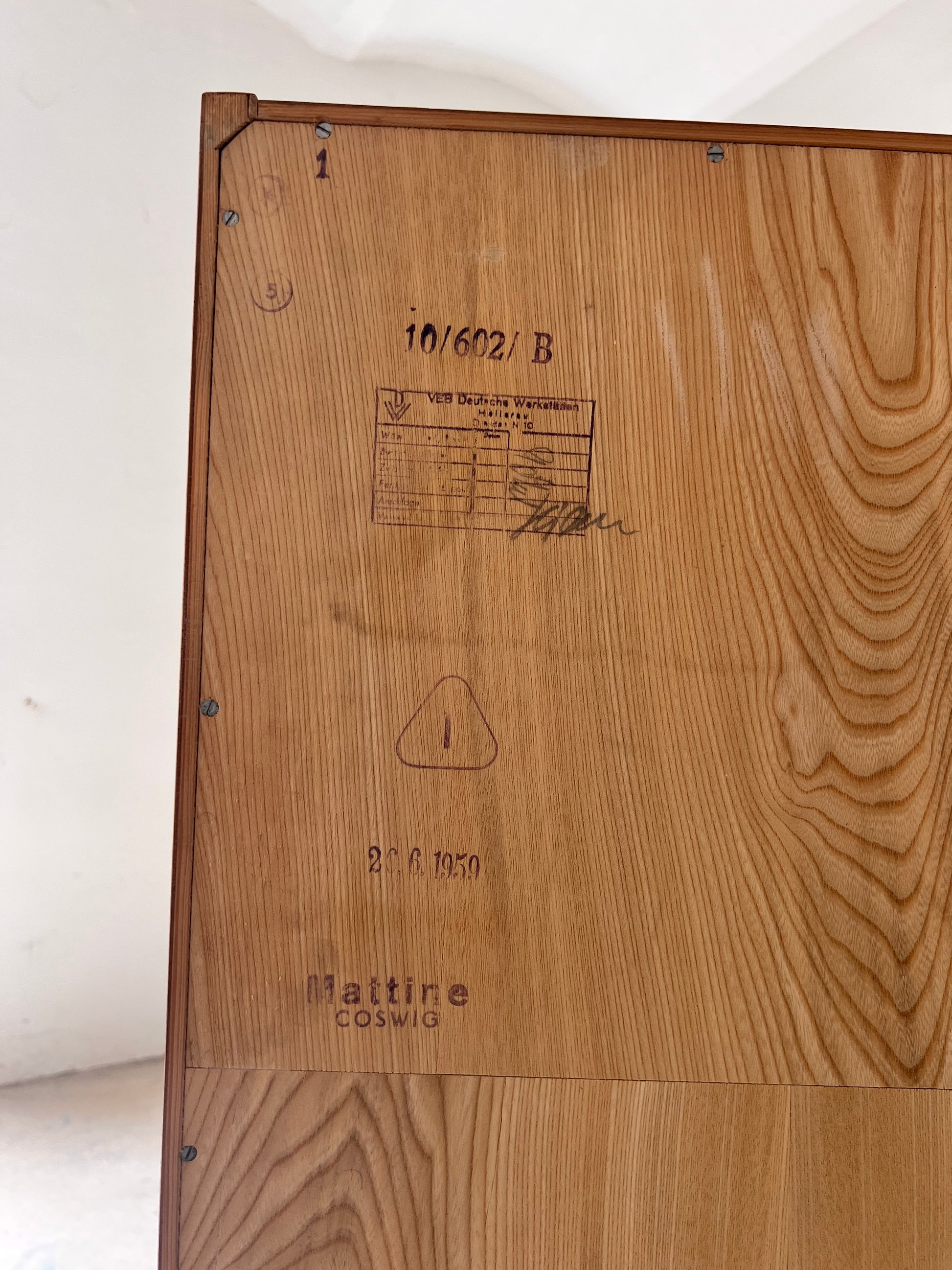 Schrank Typ 602/B Esche von Franz Ehrlich für Hellerau