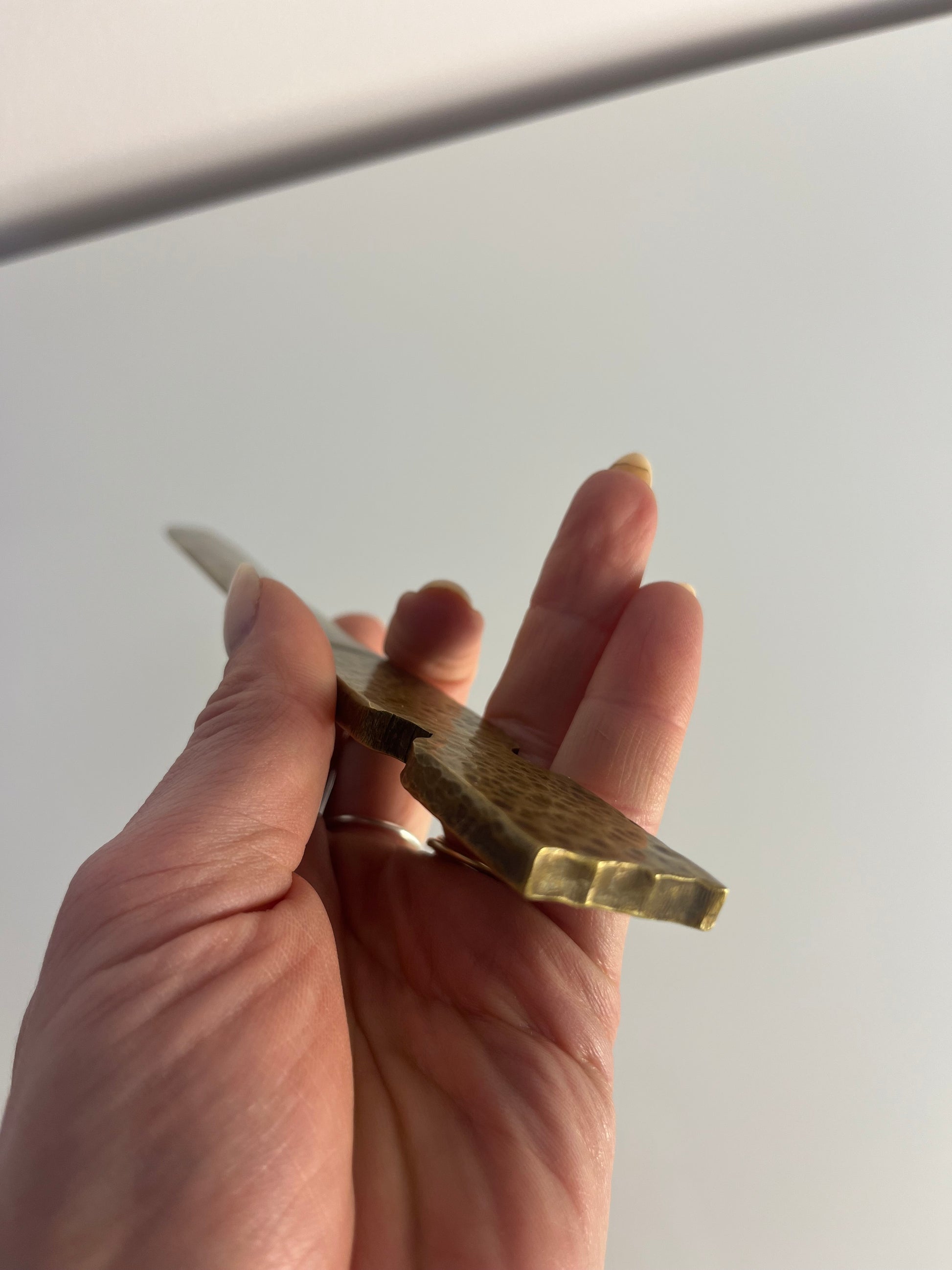Brieföffner Messing aus Dänemark