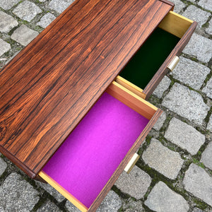 Lowboard Palisander mit Messinggriffen