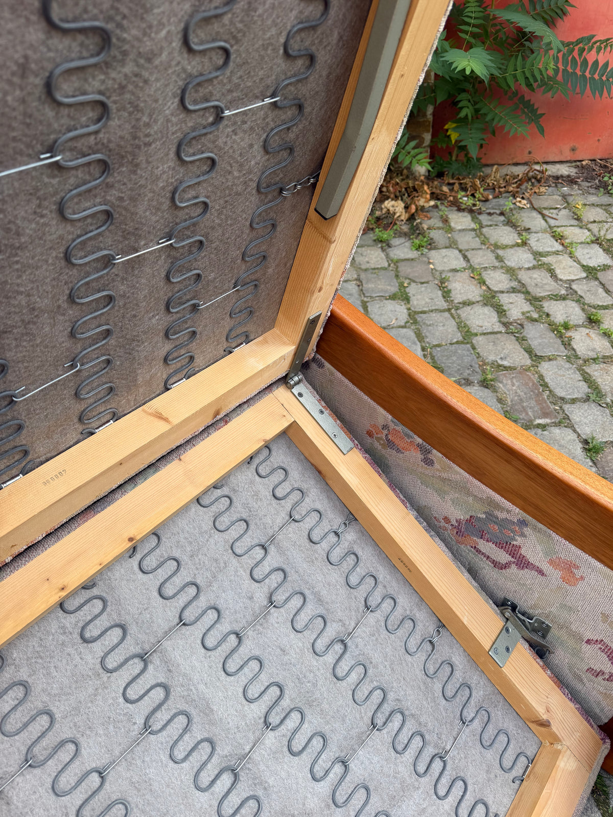 Schlafsessel / Gästebett Teak Textilstoff aus Dänemark