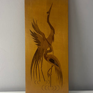 Intarsienbild Kraniche