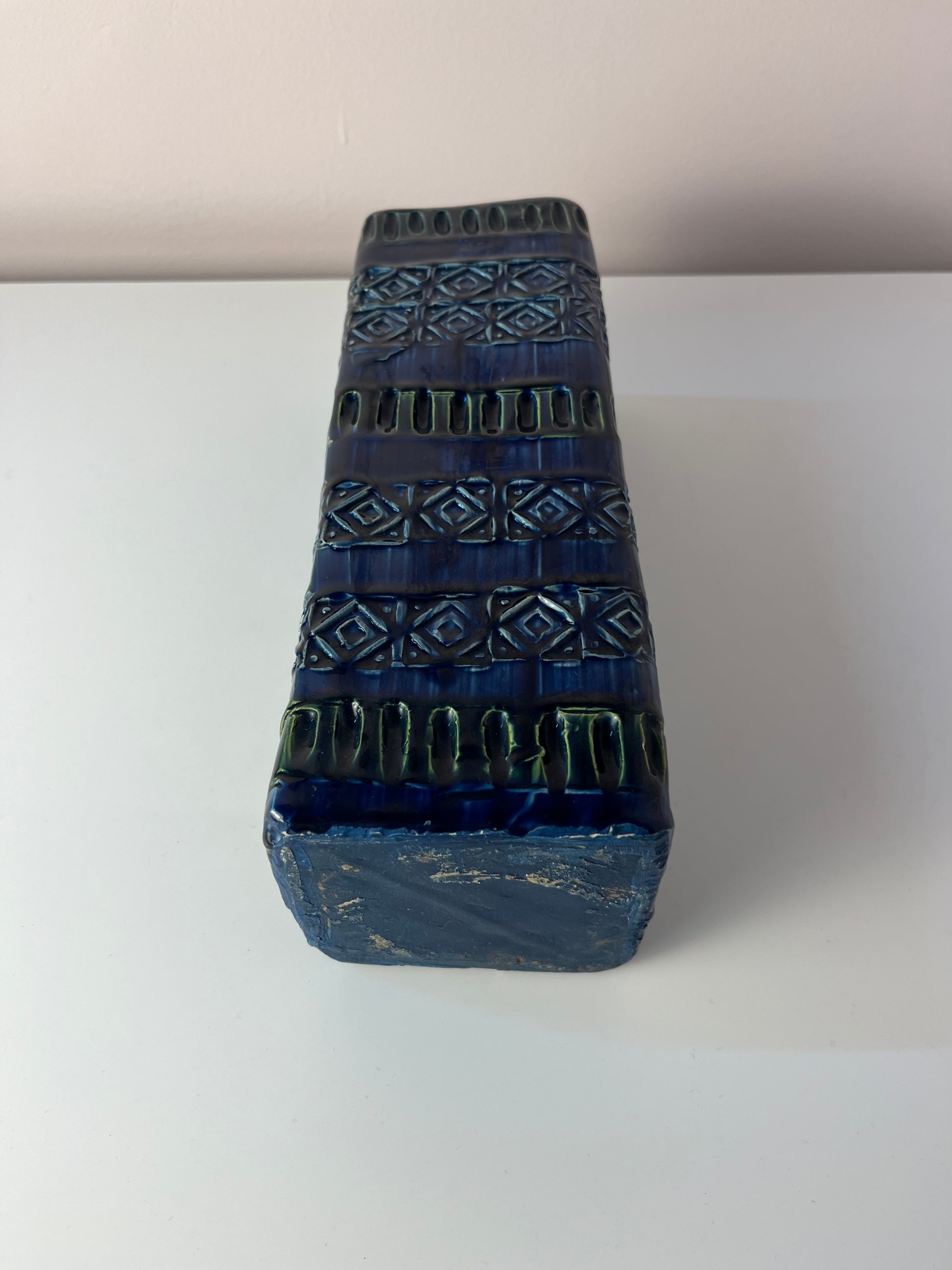 Vase Serie Rimini Blu von Aldo Londi für Bitossi