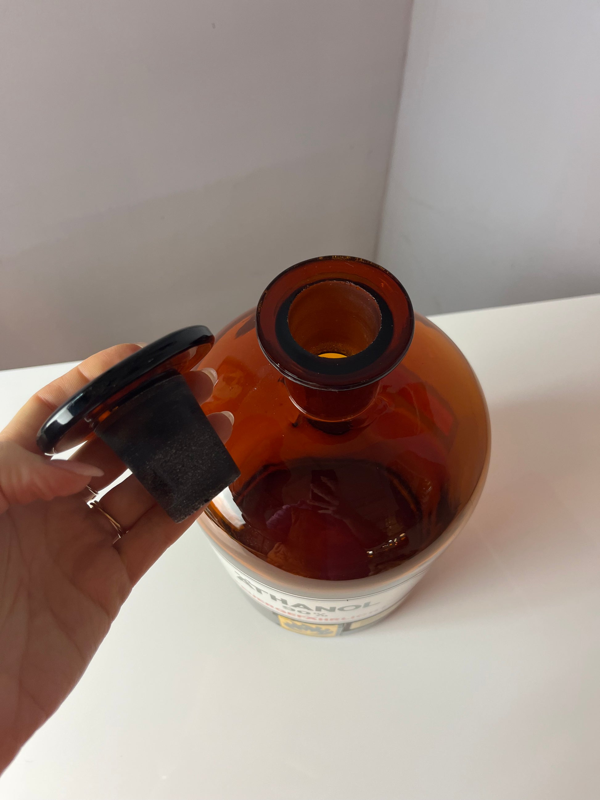 Apothekerglas Äthanol braun