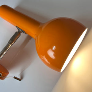 Wandlampe orange 70er