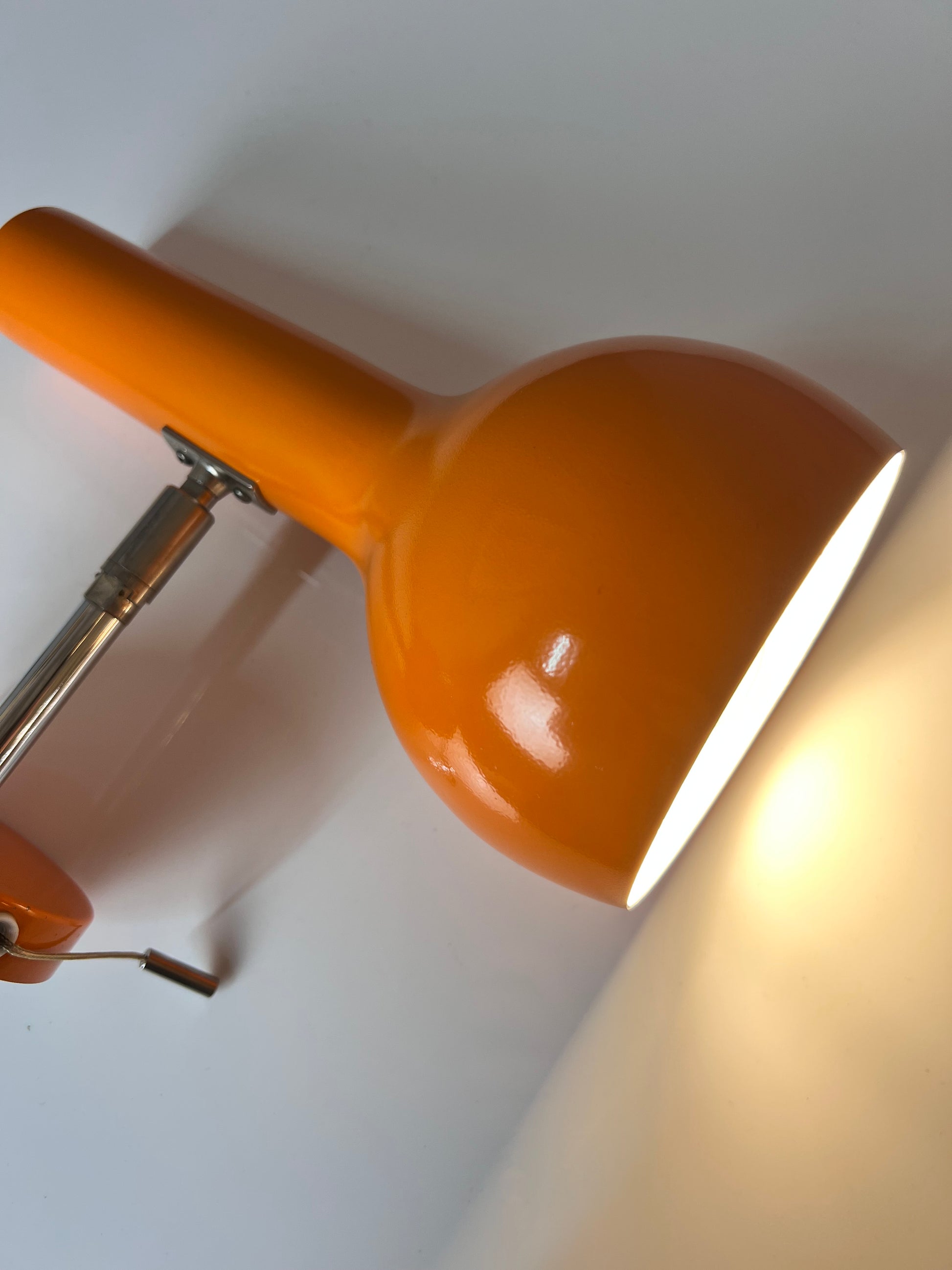 Wandlampe orange 70er