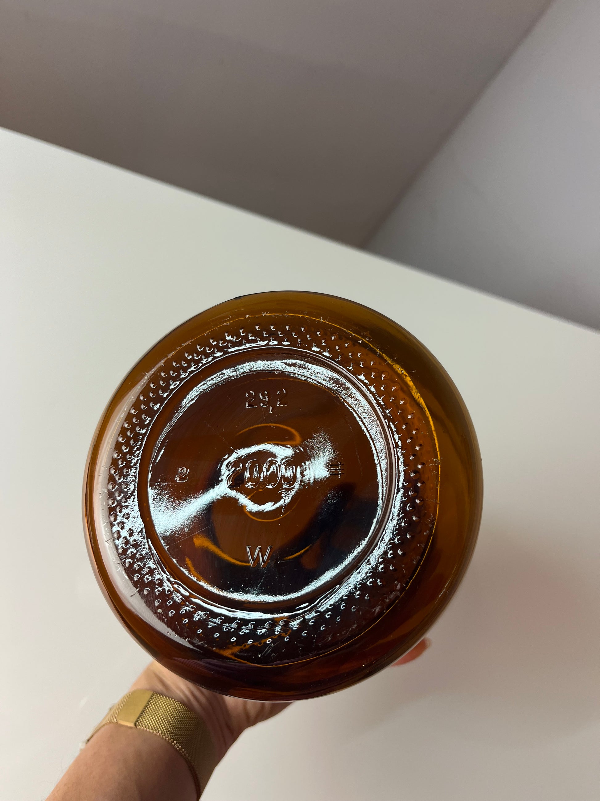 Apothekerglas braun von Glaswerk Wertheim