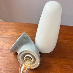 Wandlampe Modell 6035 hellgrau von Sigvard Bernadotte für Ifö