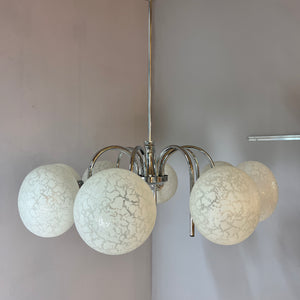 Kronleuchter mit 8 Kugeln von Richard Essig für Hustadt