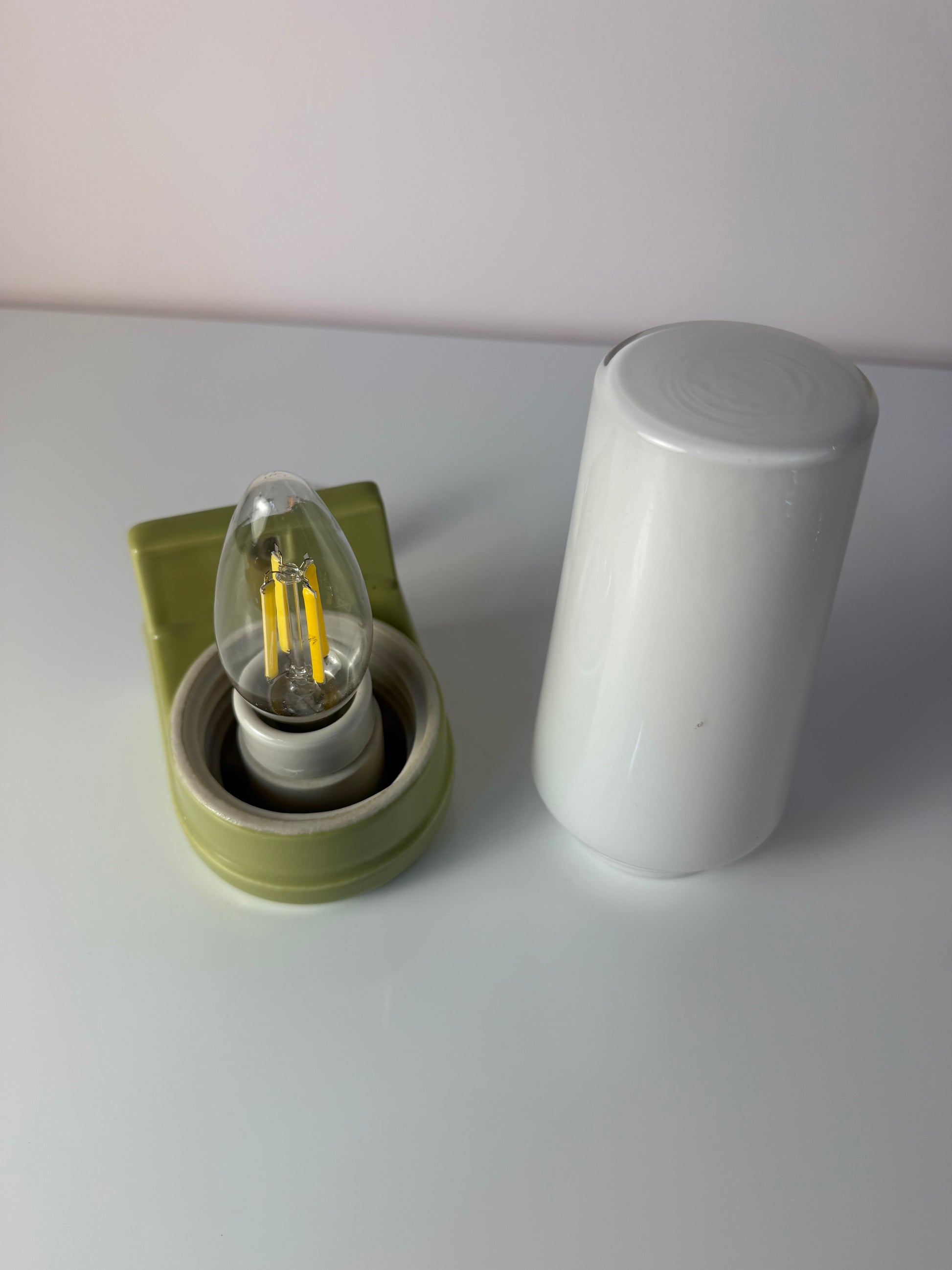 Wandlampe Modell 6080 mintgrün von Sigvard Bernadotte für Ifö