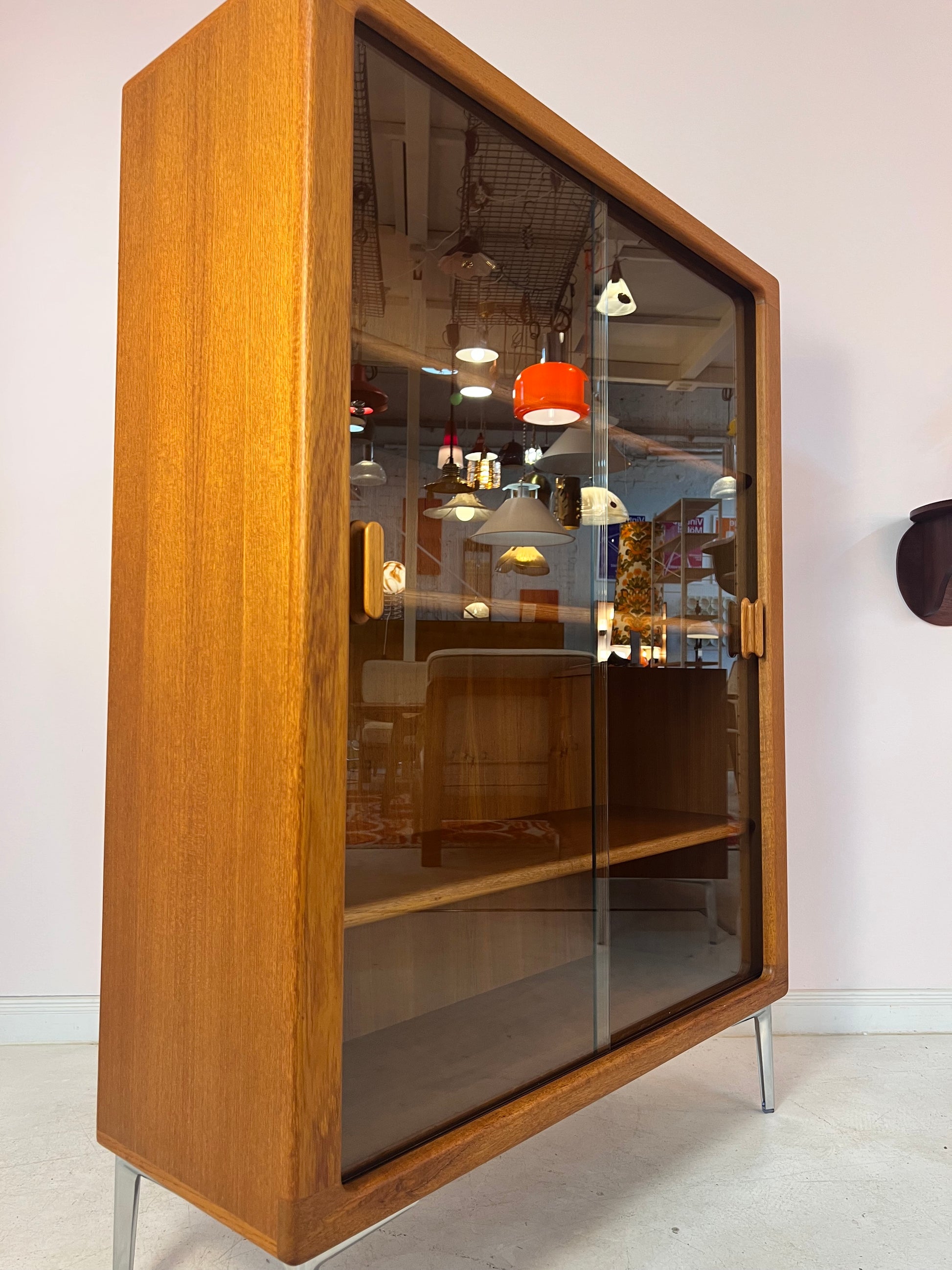 Vitrinenschrank Teak von Silkeborg Møbelfabrik