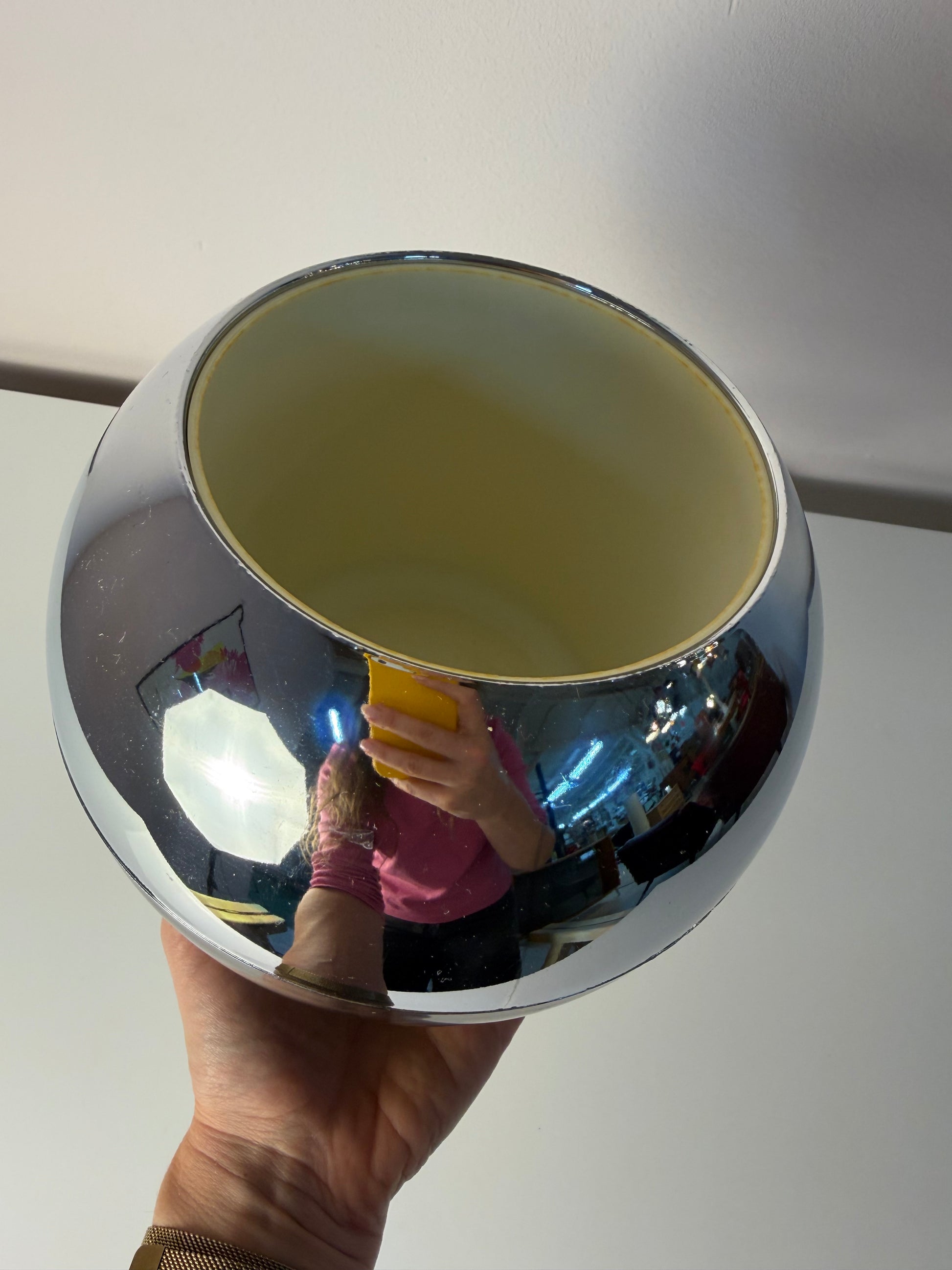 Kugel Eiskübel Chrom Kunststoff von Quist