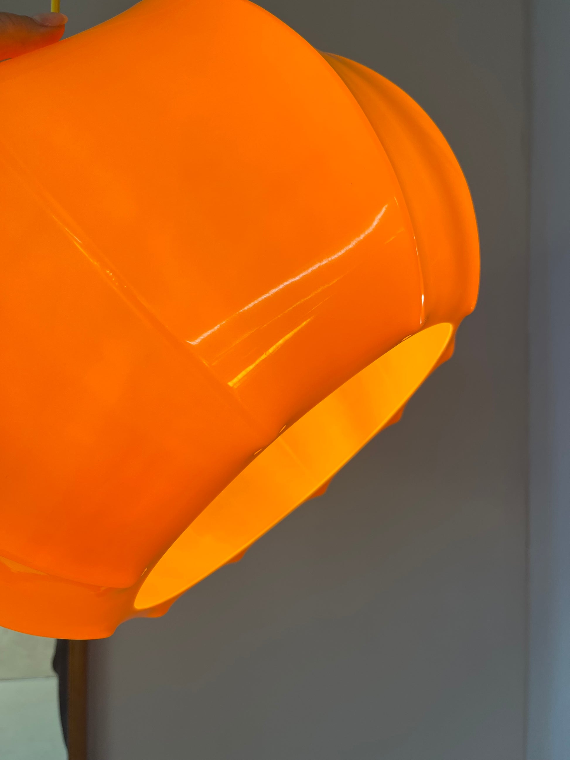 Hängelampe orange Kunststoff von Ilka Plast
