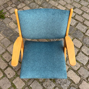 Sessel Z petrol neu gepolstert
