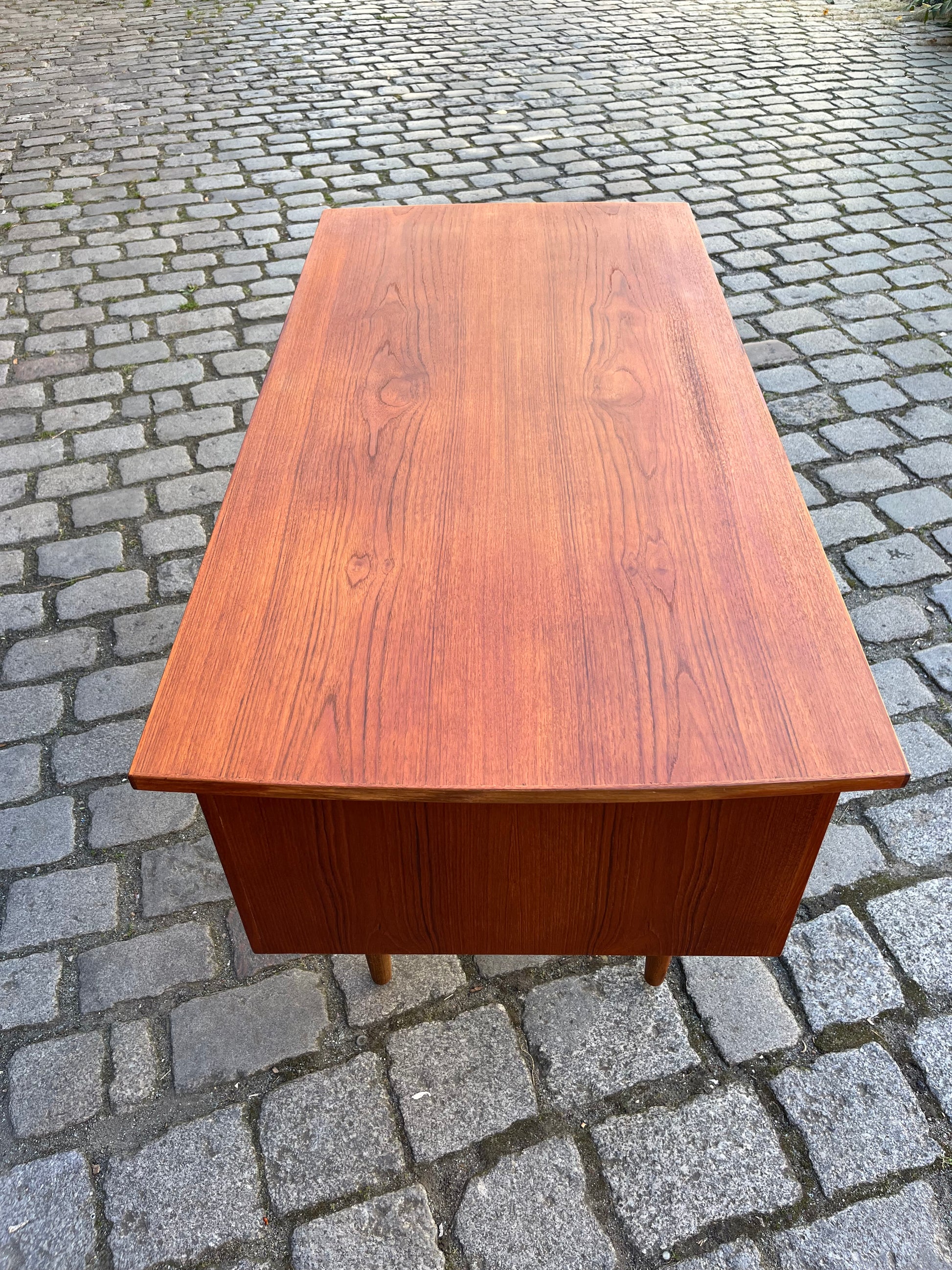 Freistehender Schreibtisch Teak aus Dänemark