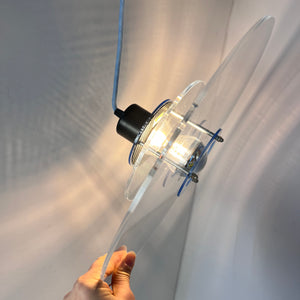 Lamellenlampe „Space“ Plexiglas aus Dänemark