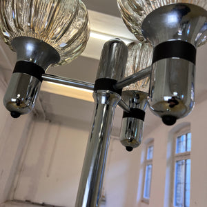 Stehlampe Chrom 70er