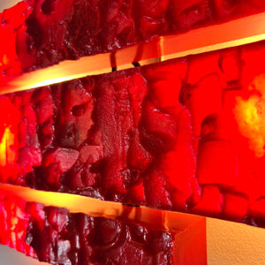 Wandlampe rot von Uwe Mersch