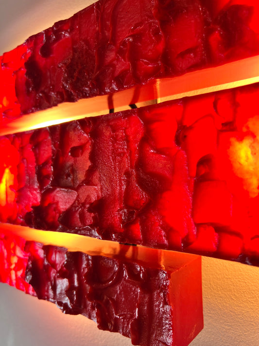 Wandlampe rot von Uwe Mersch