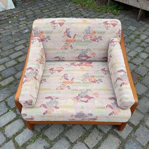 Schlafsessel / Gästebett Teak Textilstoff aus Dänemark