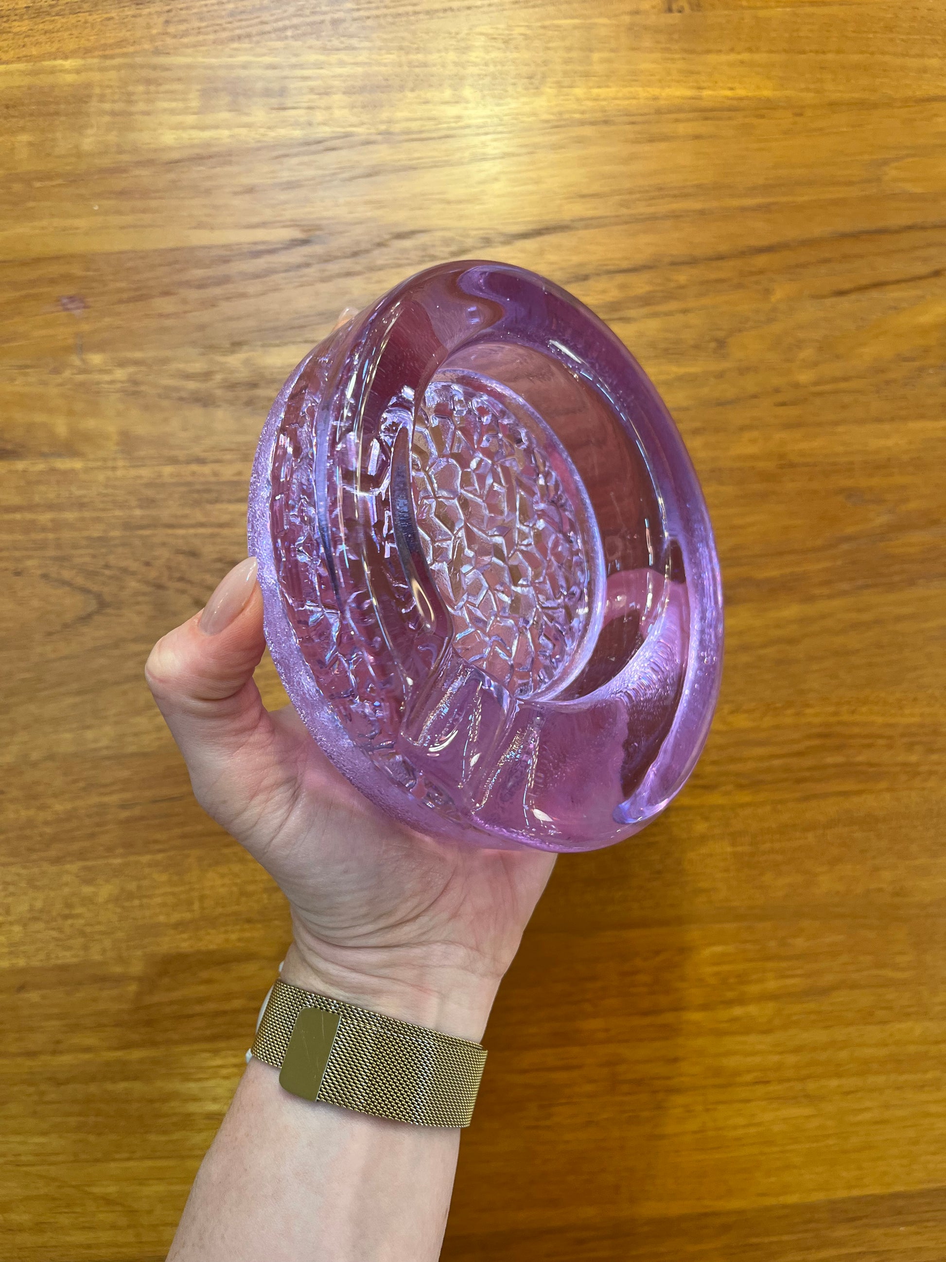 Aschenbecher flieder Neodymglas