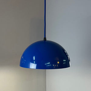 Hängelampe blau Metall