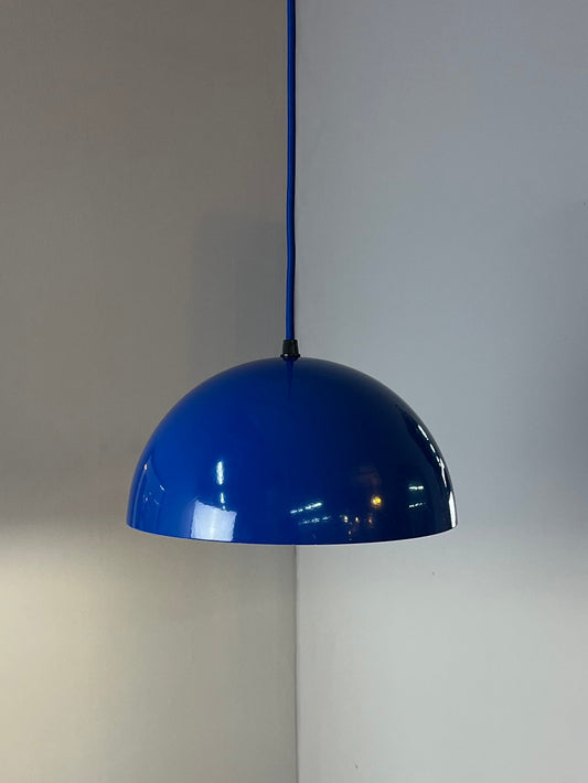 Hängelampe blau Metall