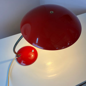 Schreibtischlampe Typ 6781 rot von Christian Dell für Kaiser Idell