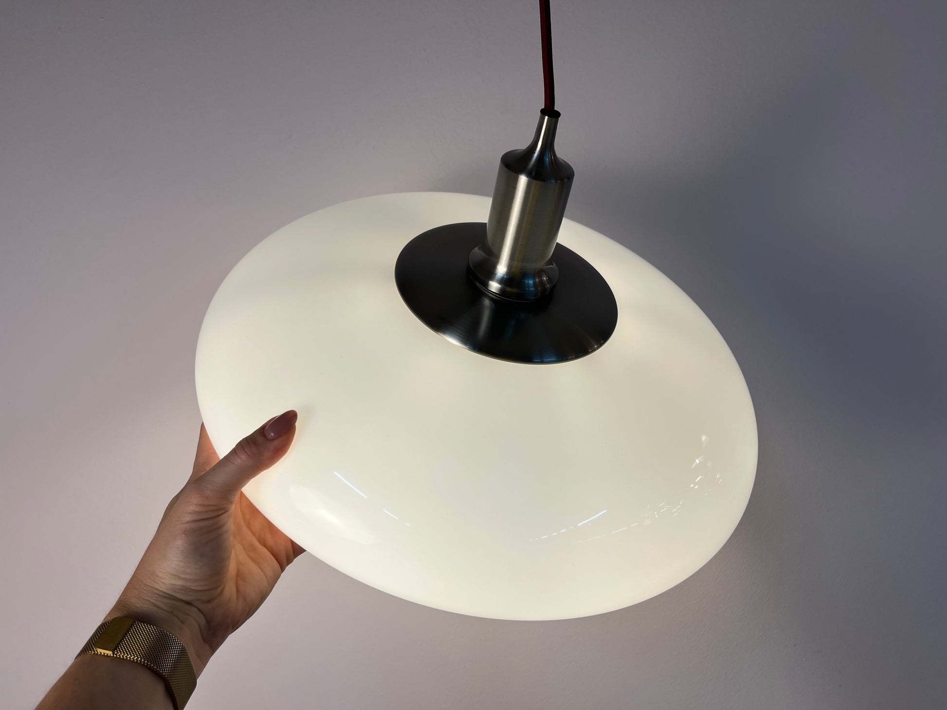 Hängelampe TÄLLBYN weiß Glas für IKEA